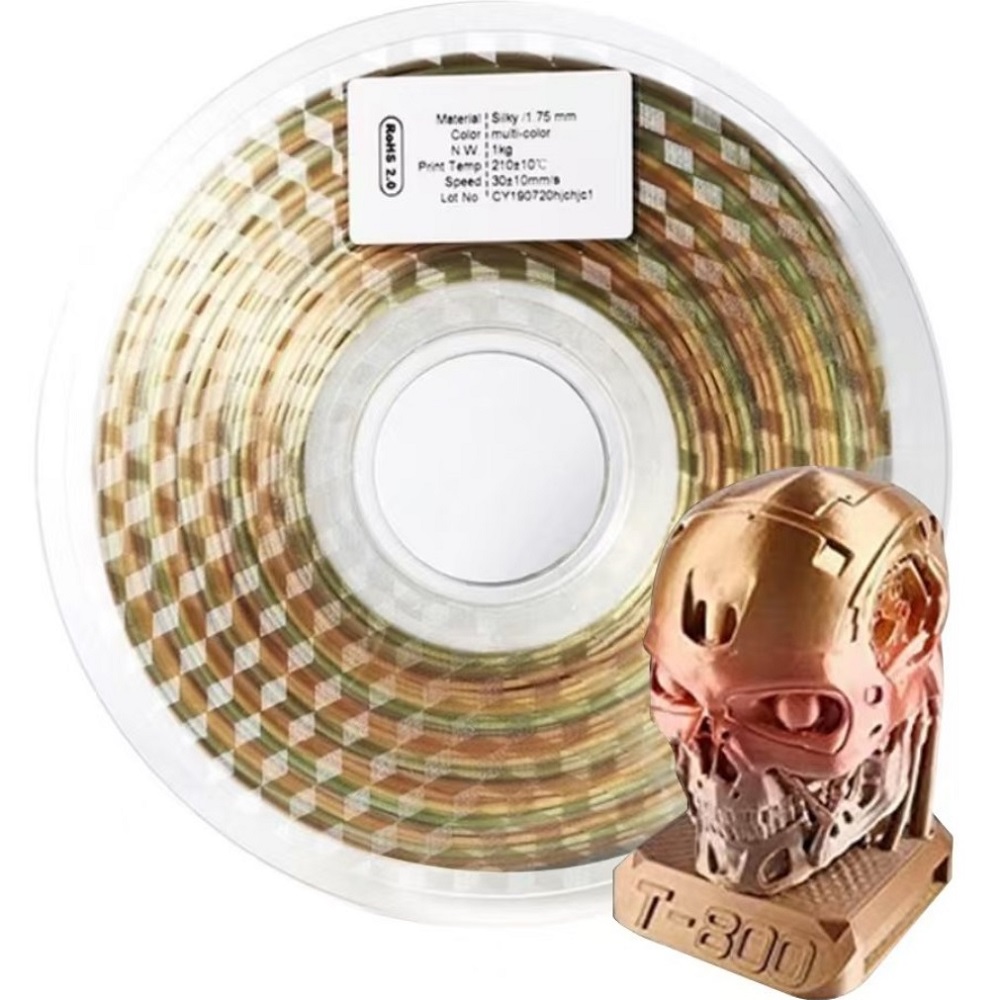Tpu Flexible Filament - 레인보우 필라멘트 색상 변화 실크 PLA