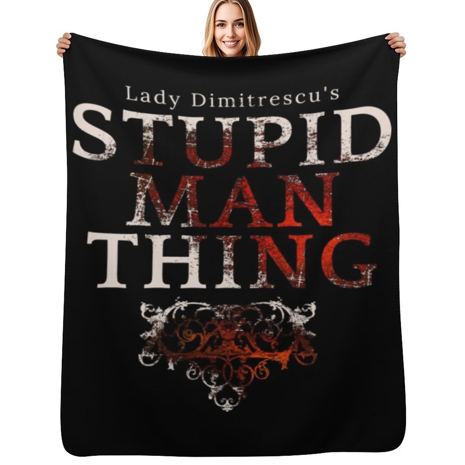 3D Printing Useful Things - Stupid Man Thing Throw Blanket 야외용