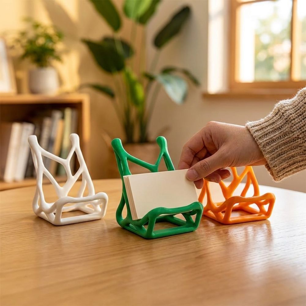3D Printing Card - 3D 프린팅된 골격 모양 휴대폰 거치대