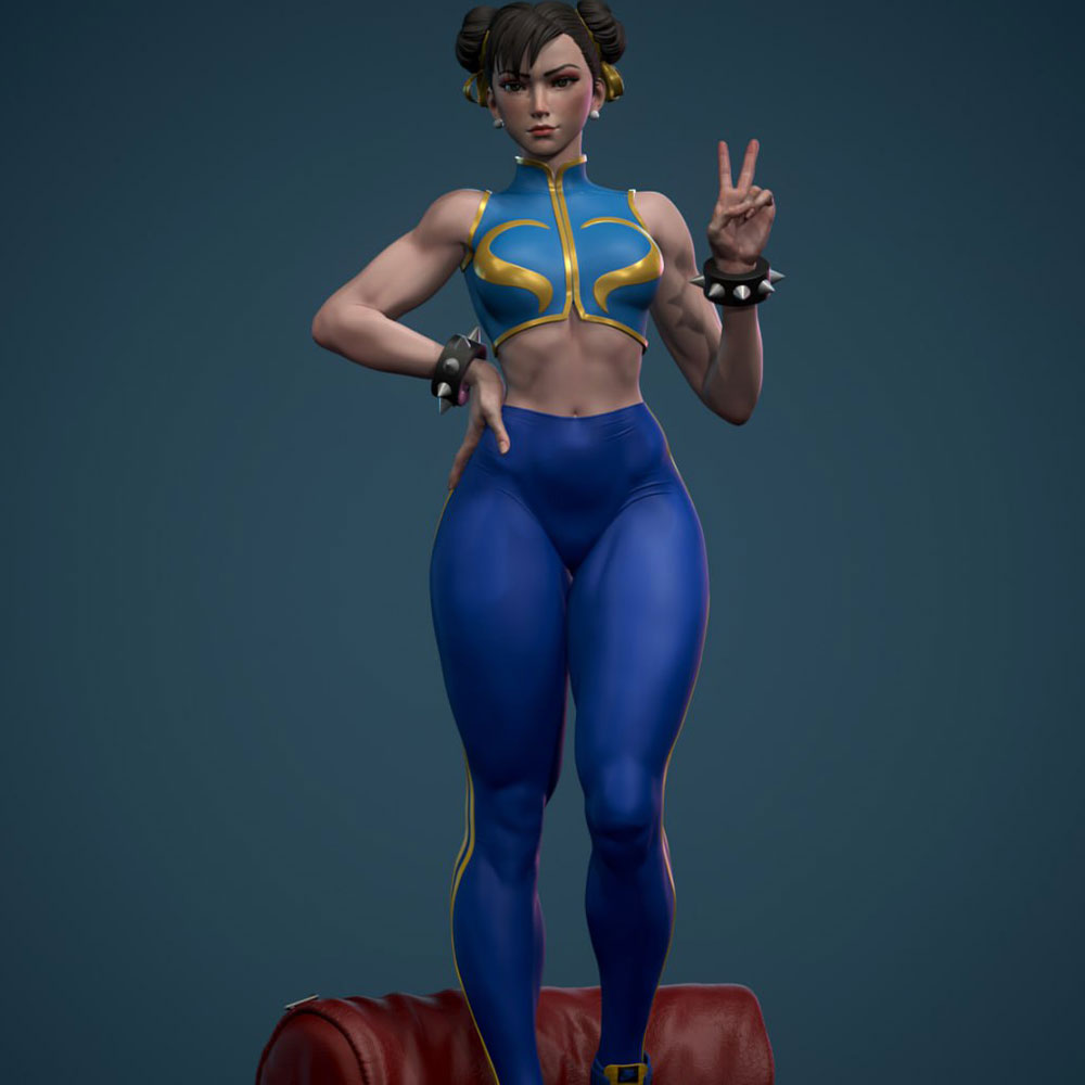 3D Printing App - 75mm --250mm 섹시한 소녀 수지 모델