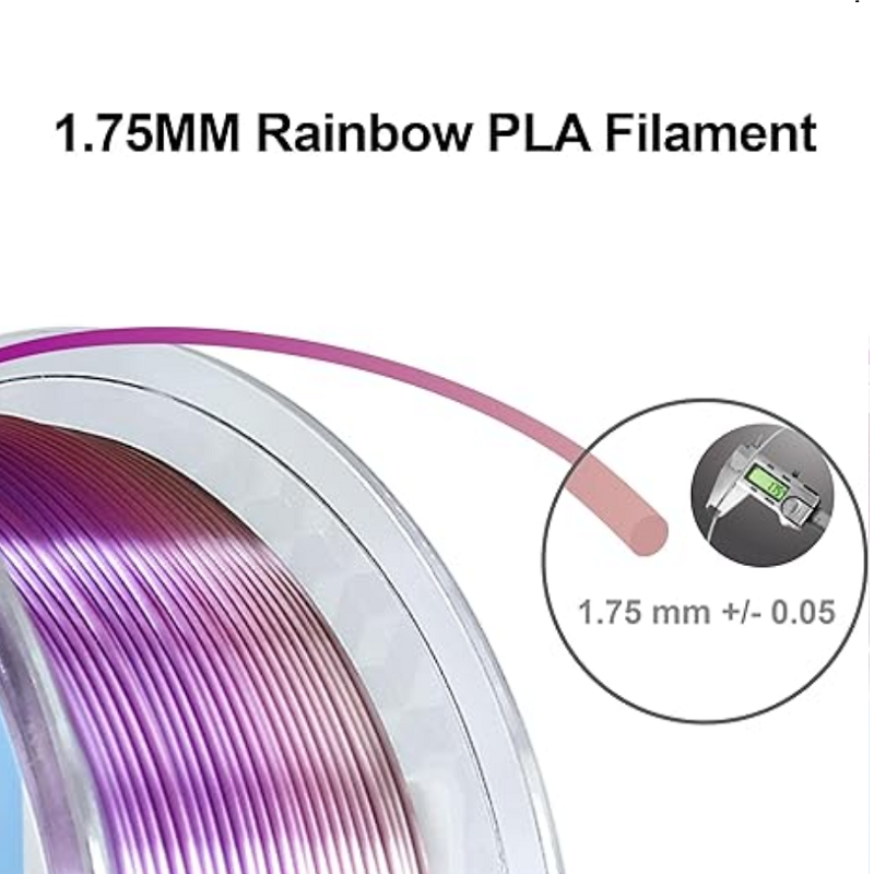 레인보우 필라멘트 색상 변화 실크 PLA 1.75mm  - Tpu Flexible Filament 리뷰 및 가격