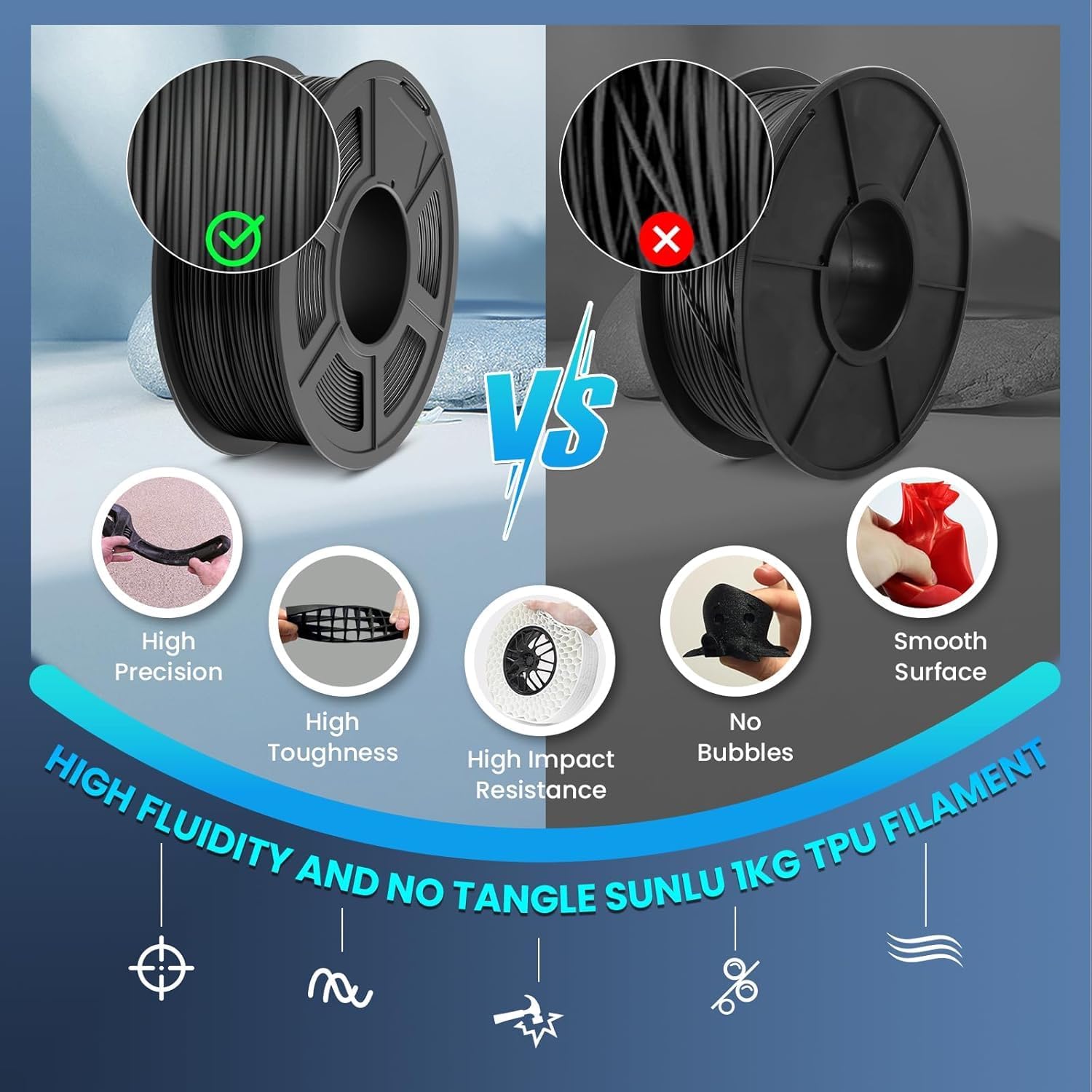 95A TPU 플렉시블 필라멘트 소프트 3D 프린터 필 - Tpu Flexible Filament 리뷰 및 가격