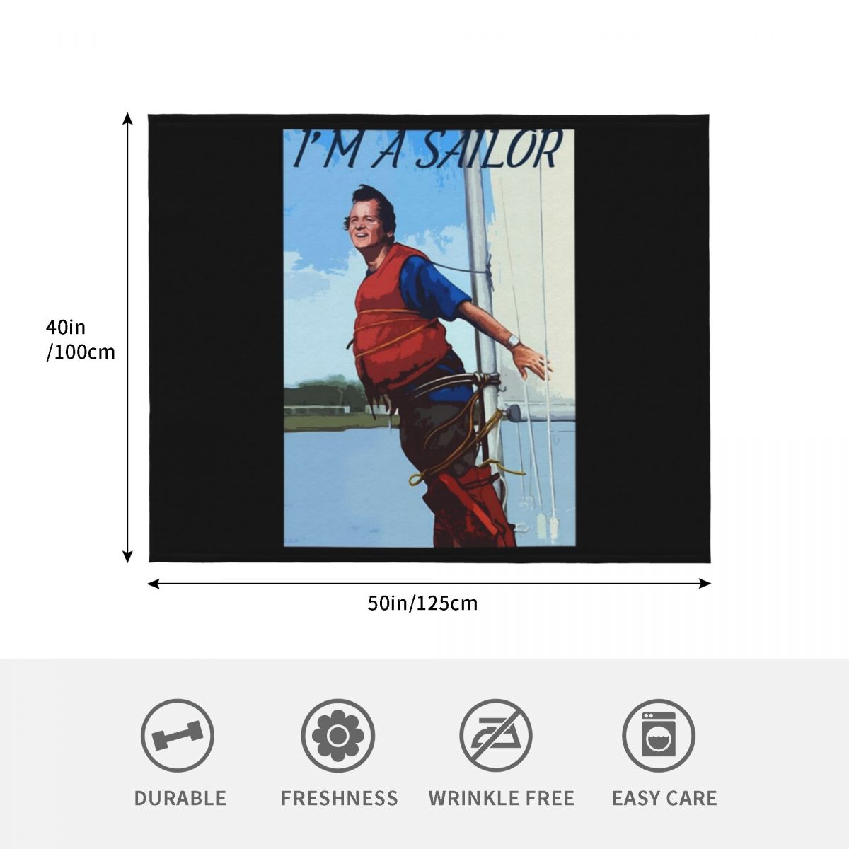 Im A Sailor Bob Quote \t 담요 푹신 - 3D Printing Quote 리뷰 및 가격