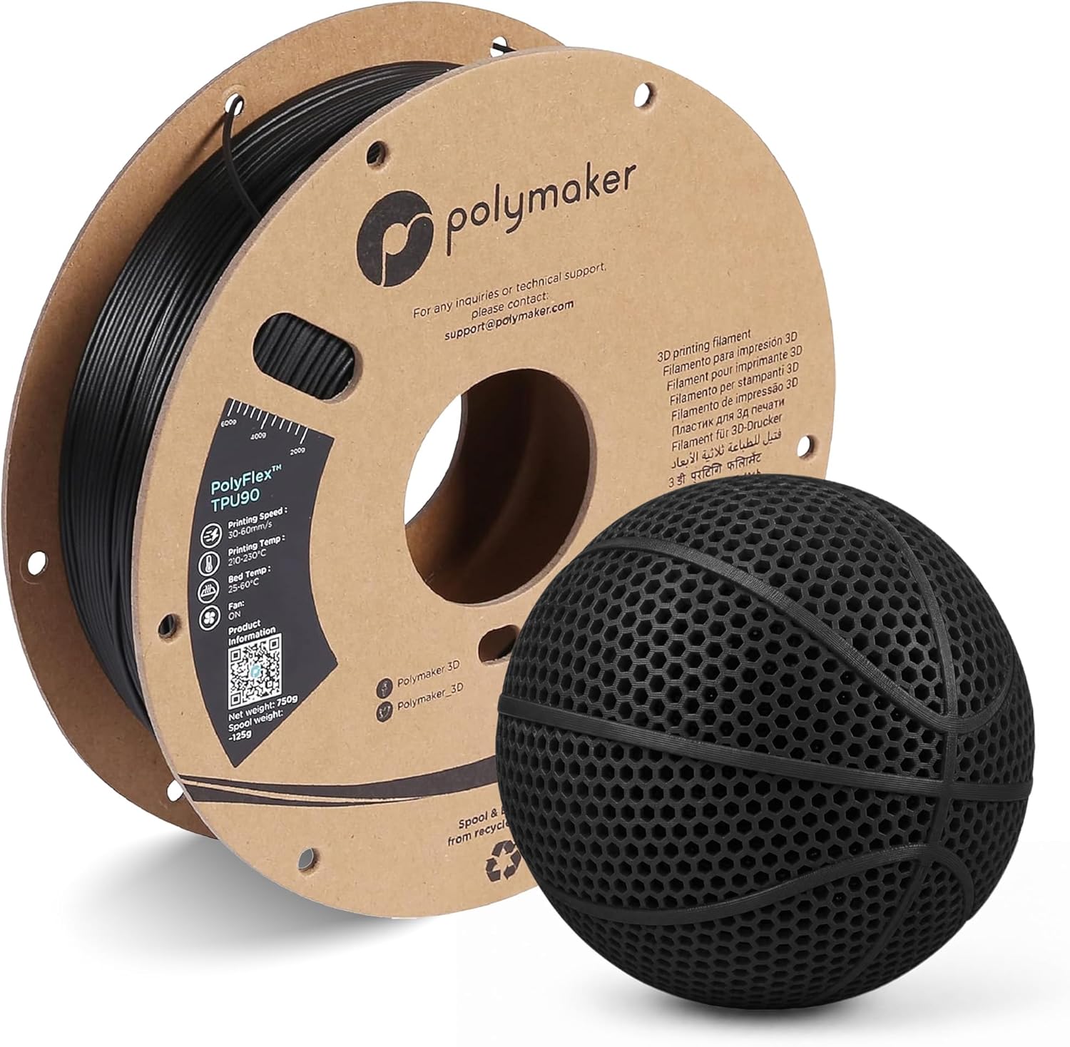폴리메이커 TPU 90A 필라멘트 1.75mm 0.75 - Tpu Flexible Filament 리뷰 및 가격