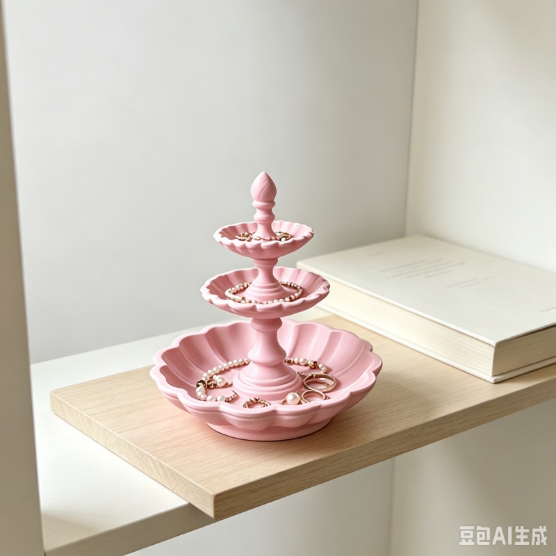3D 프린팅된 핑크색 3단 꽃무늬 레진 보석 트레이 빈 - 3D Print Isopropyl Alcohol 리뷰 및 가격