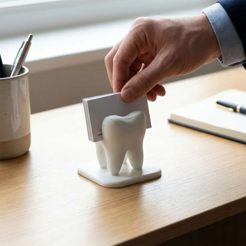 3D 프린팅된 치아 모양 명함 홀더 치과 진료소 접수  - 3D Printing Card 리뷰 및 가격