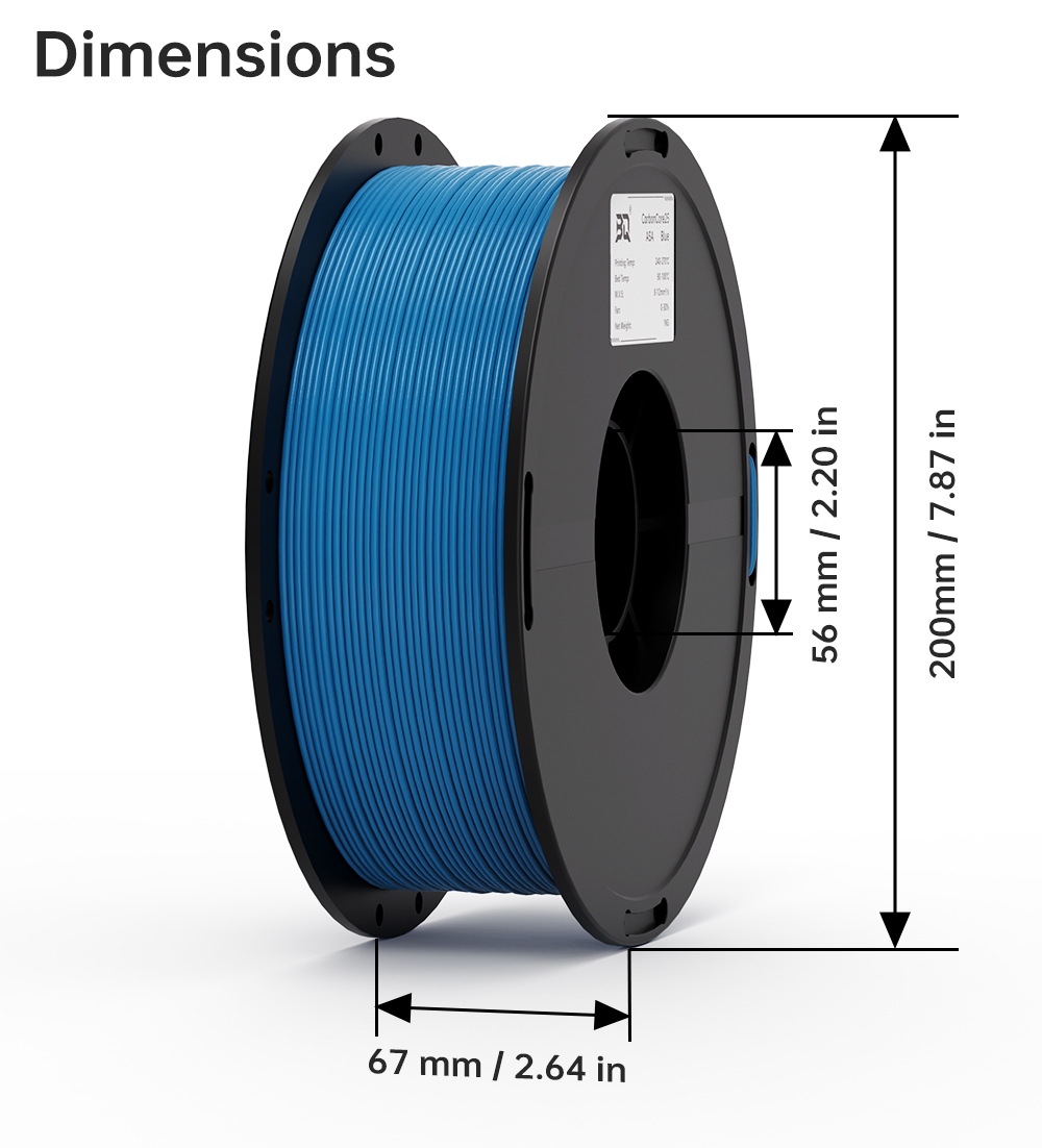BIQU ASA-CarbonCore25 1.75mm 1 - Asa Filament Outdoor 리뷰 및 가격