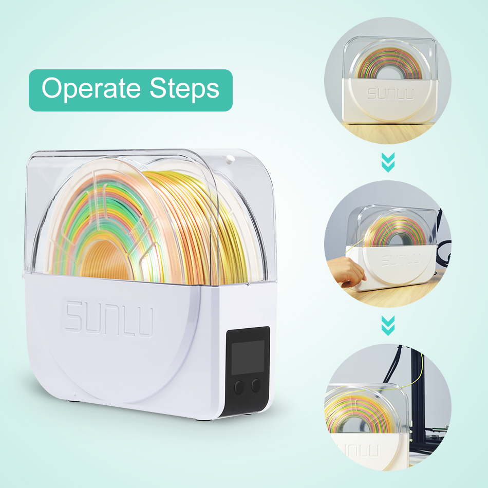 SUNLU 필라멘트 건조기 S1 Plus 내장 순환 팬 - 3D Printing Deck Box 리뷰 및 가격