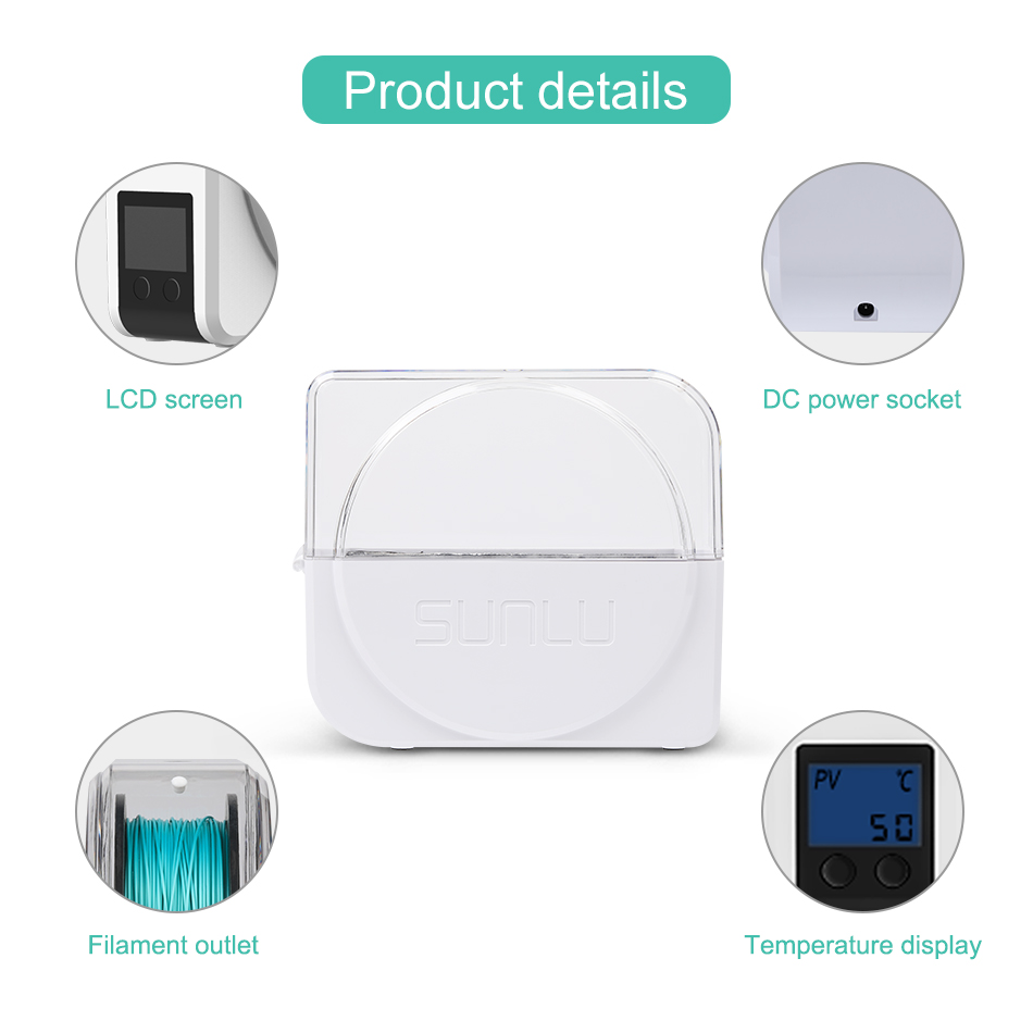 SUNLU 필라멘트 건조기 S1 Plus 내장 순환 팬 - 3D Printing Deck Box 리뷰 및 가격